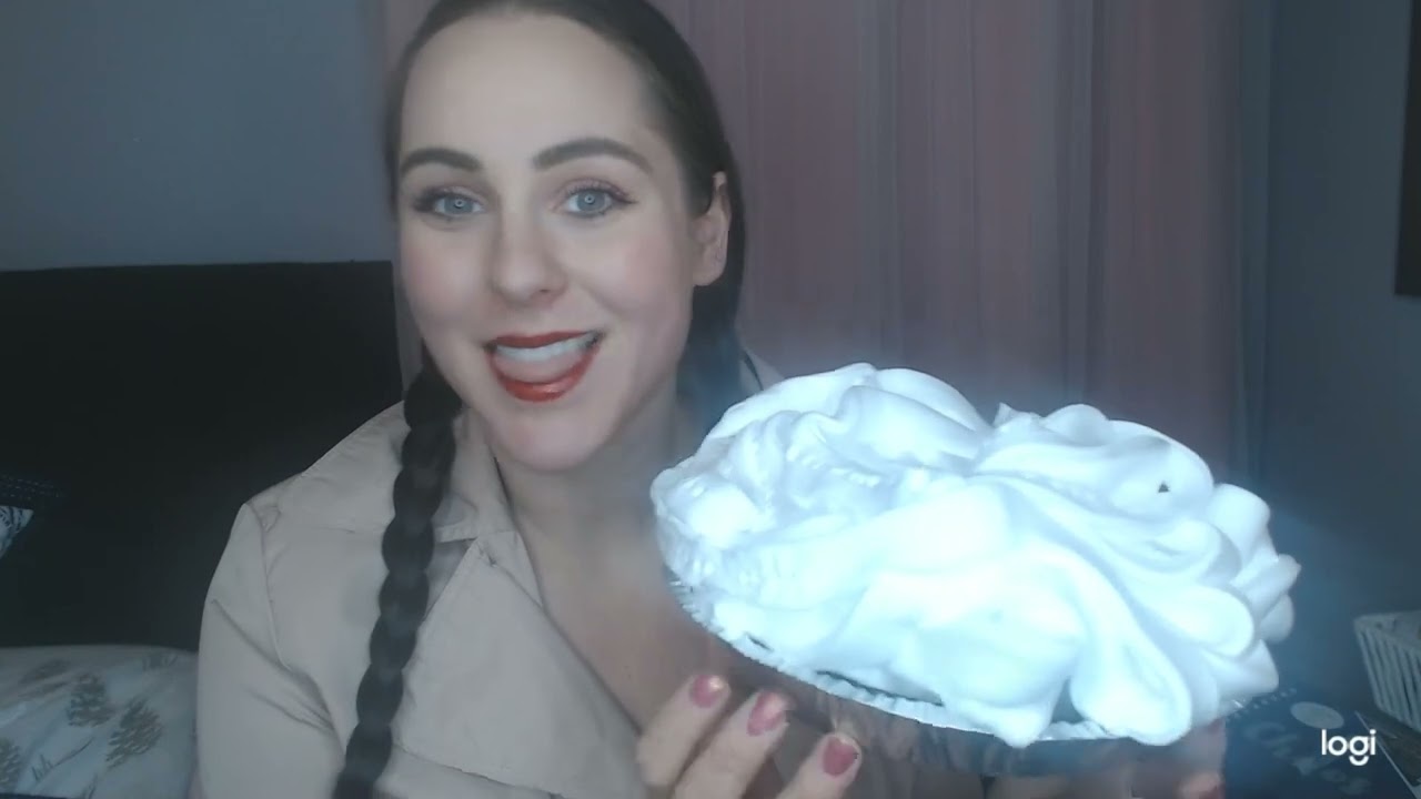 Lips2Tingles ASMR Smashes a Pie in Her Face!