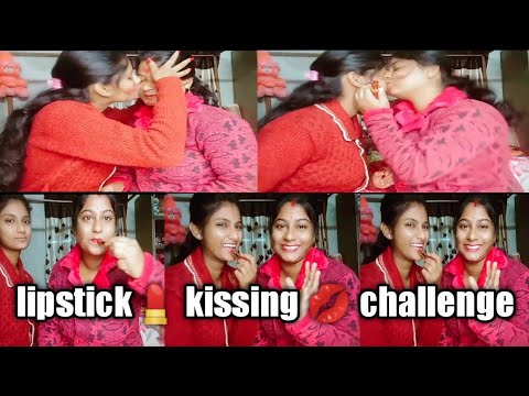 lipstick💄kissing💋Challenge॥funny video@pinkilife story
