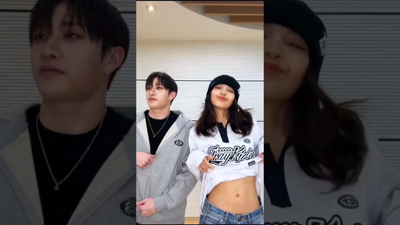 Lisa and Bangchan walkin on water challenge💦 #lisa #bangchan #straykids