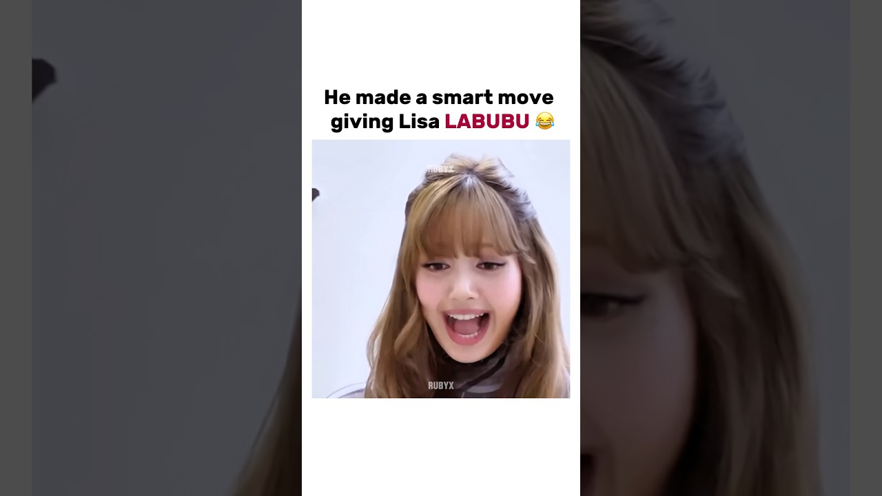 Lisa got Labubu💗 #cute #trending #kpop #blackpink #blink #lisa #trainees #fyp #viralshorts #labubu