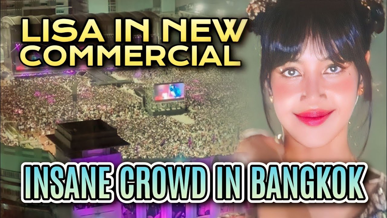 Lisa New True ID Commercial | Insane Crowd at Blackpink Bangkok Concert Fancam
