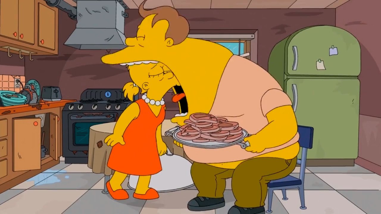 Lisa Simpson and her fat husband