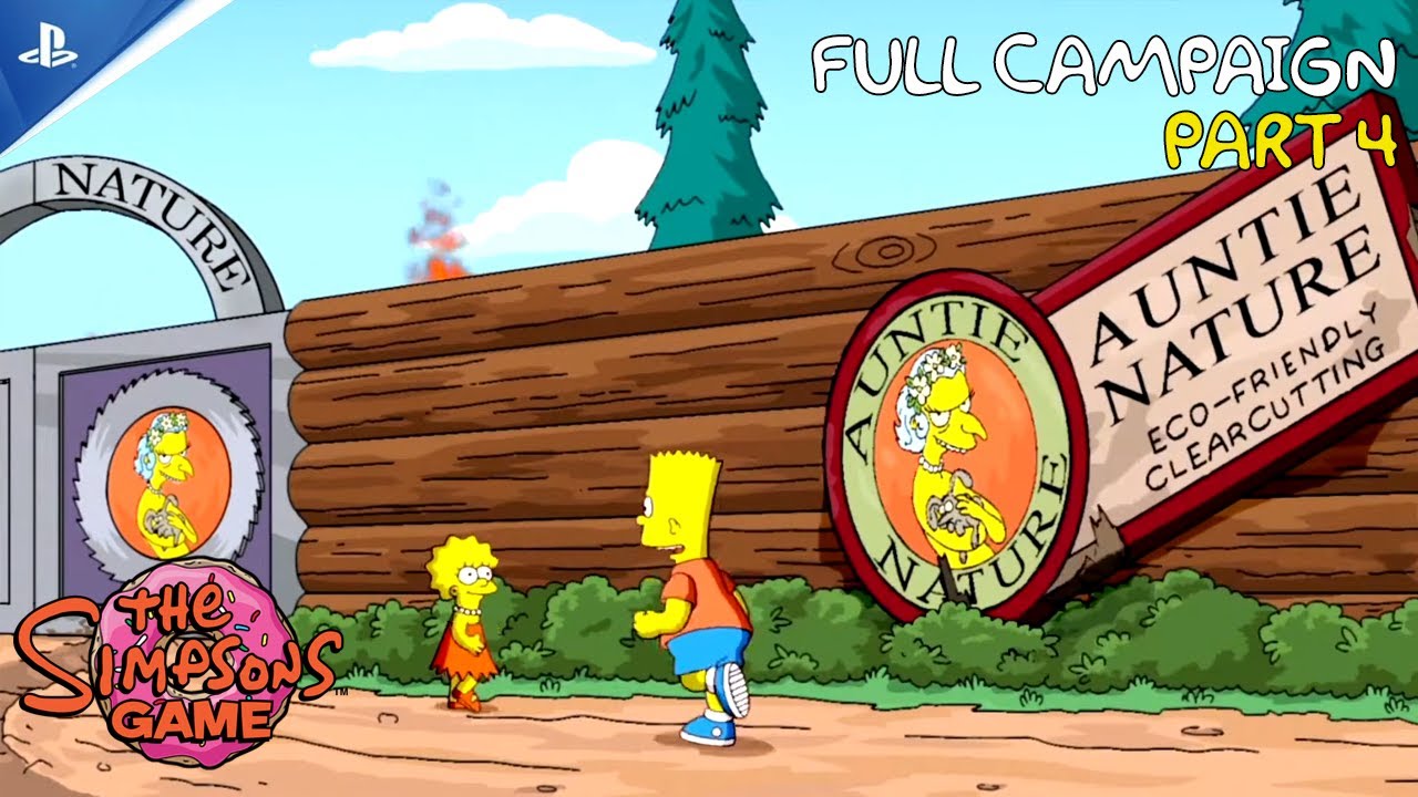 Lisa The Tree Hugger | The Simpsons Game PART #4 - Full Game MAX GRAPHICS No Commentary