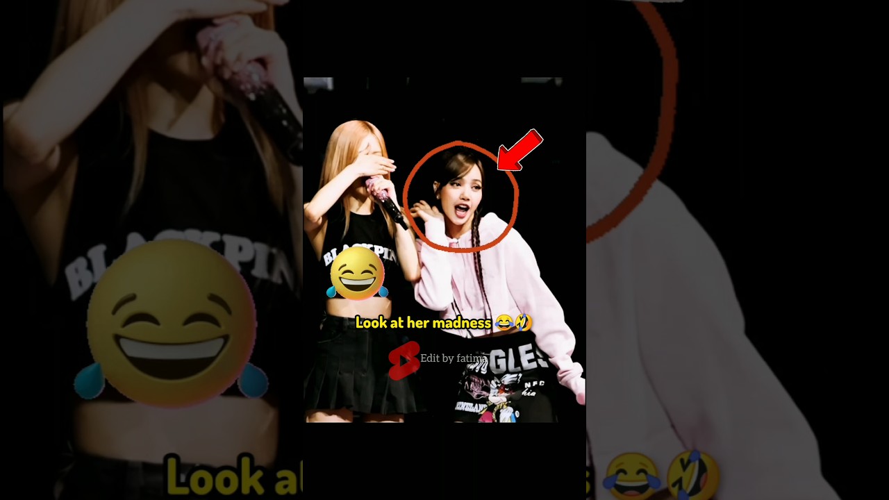 Lisa's funny face 😂🤣 #blackpink #rosé #lisa #editbyfatima #shorts
