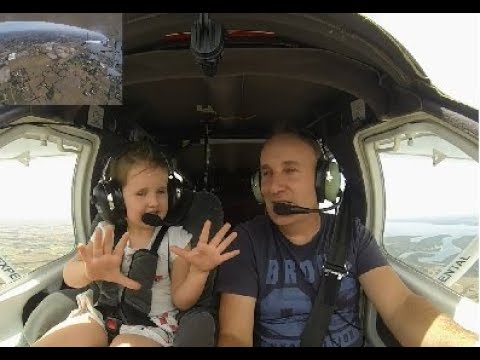 Little girl gets a bit sick in plane