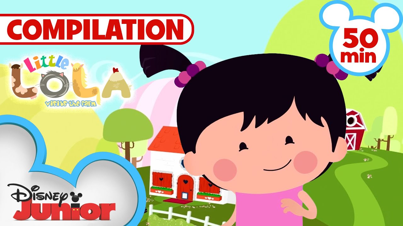 Little Lola Visits the Farm 🚜 | Compilation | Kids Songs & Nursery Rhymes | @disneyjr