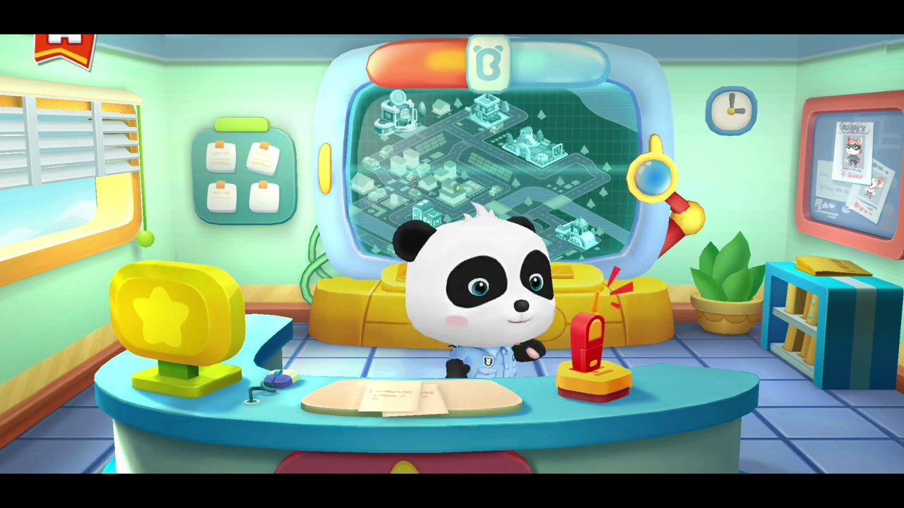 Little panda policeman - babybus