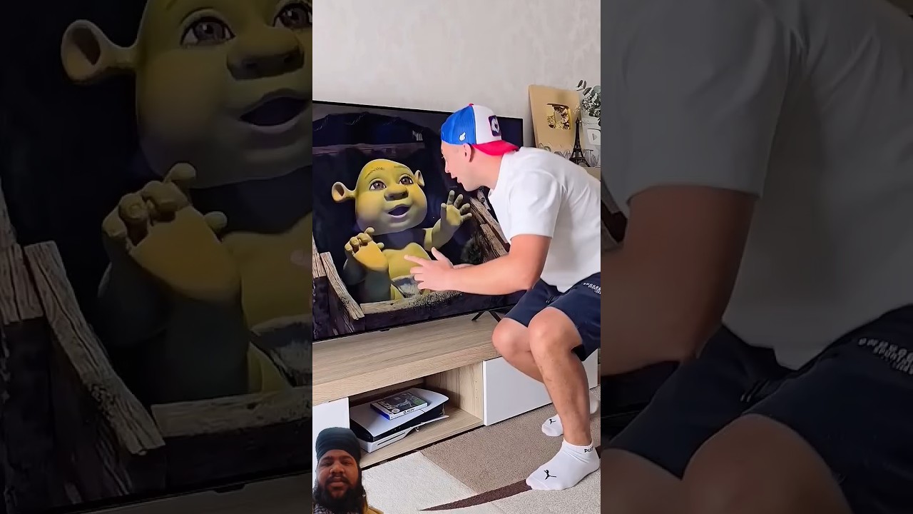 Little Shrek 😃 Funny Moment 😅 #reaction  #viralvideo #comedy #shorts  #funny #funnymoments  😊😆