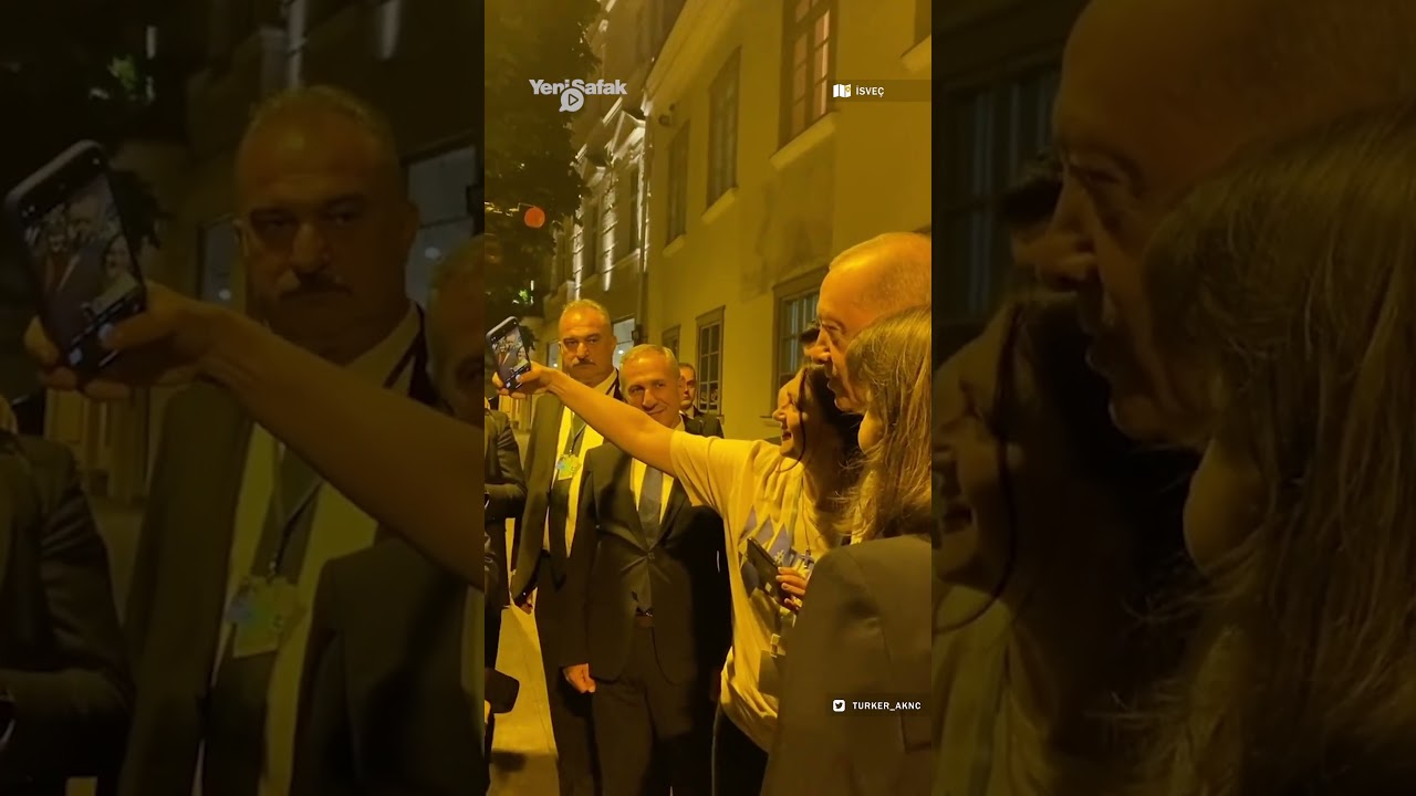 Litvanya'da Cumhurbaşkanı Erdoğan'a Ukraynalılardan yoğun ilgi