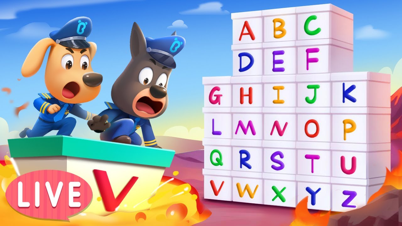 🔴LIVE | ABC Kids Learn English Alphabet | Educational Cartoon | Sheriff Labrador