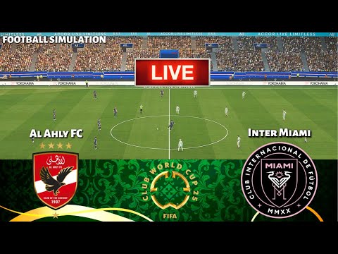 🔴LIVE | Al Ahly FC vs Inter Miami - FIFA Club World Cup 2025 || PES 21 Simulation