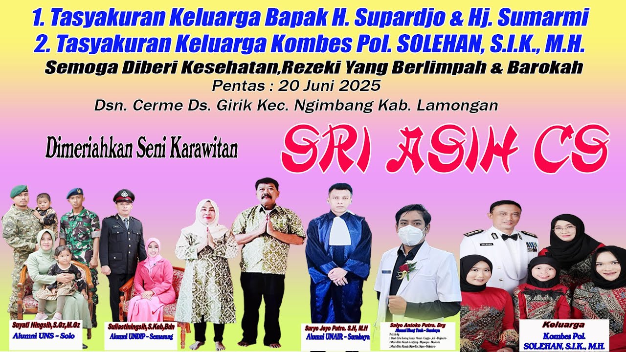 Live  CERME 20 JUNI 2//SRI ASIH CS