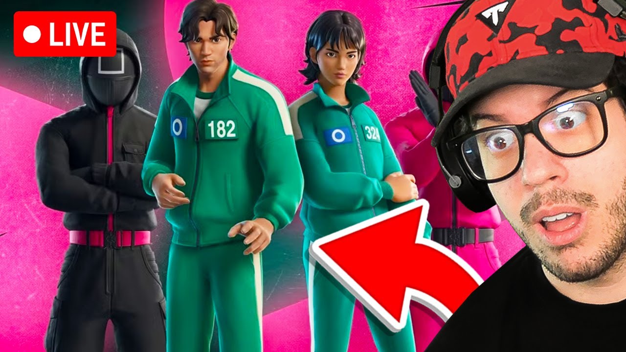 🔴LIVE! - FORTNITE *SQUID GAMES* SKINS EARLYS!