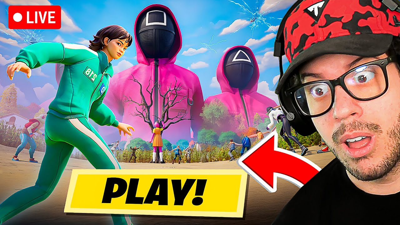 🔴LIVE! - NEW *SQUID GAMES* UPDATE! (Fortnite)