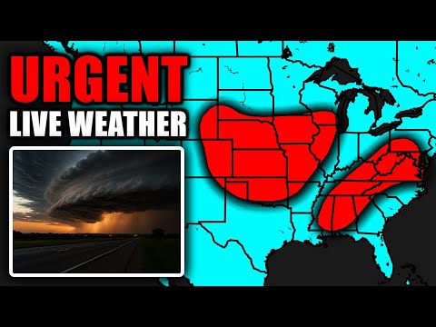 🔴LIVE - Severe Weather Outbreak Coverage With Storm Chasers On The Ground - Live Weather Channel...