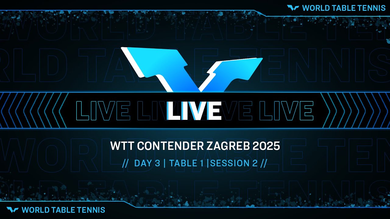 LIVE! | T1 | Day 3 | WTT Contender Zagreb 2025 | Session 2