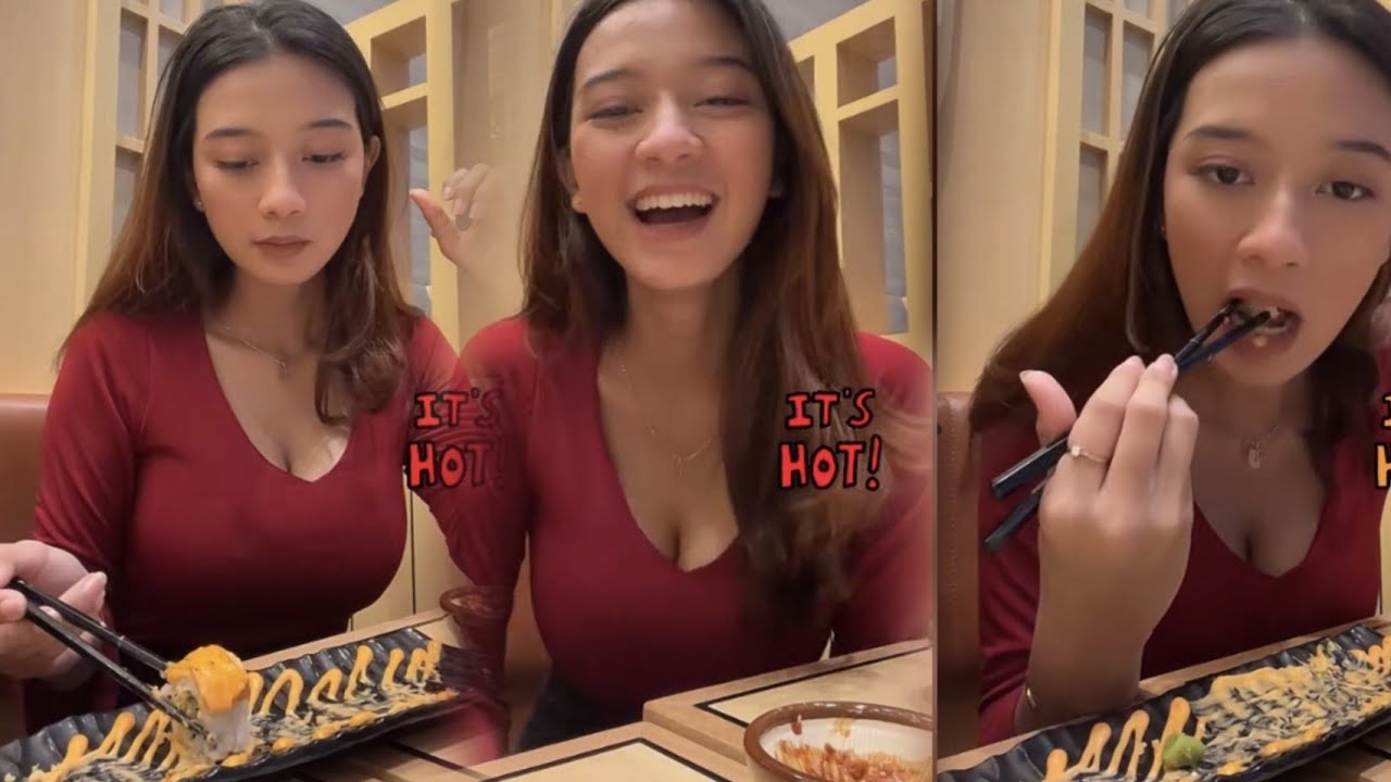 LIVE ALYA JELITA MAKAN SUSHI‼️BELAHAN LEPAS ARMOR😱😱😱‼️TONTON SAMPAI HABIS‼️LIVE HOT‼️LIVE BIGO HOT