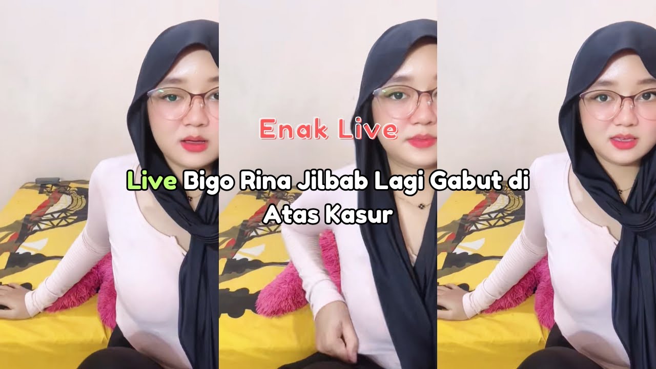 Live Bigo Rina Jilbab Lagi Gabut di Atas Kasur