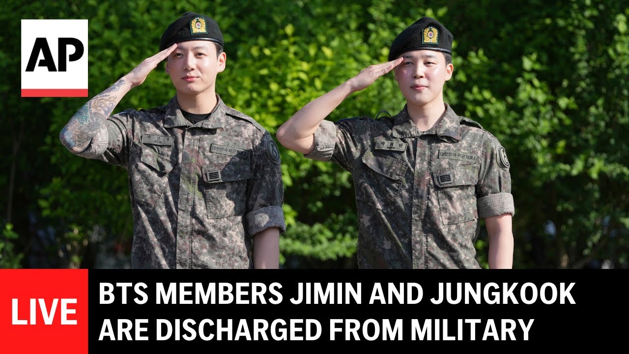 LIVE: BTS members JungKook and Jimin are discharged from South Korea military