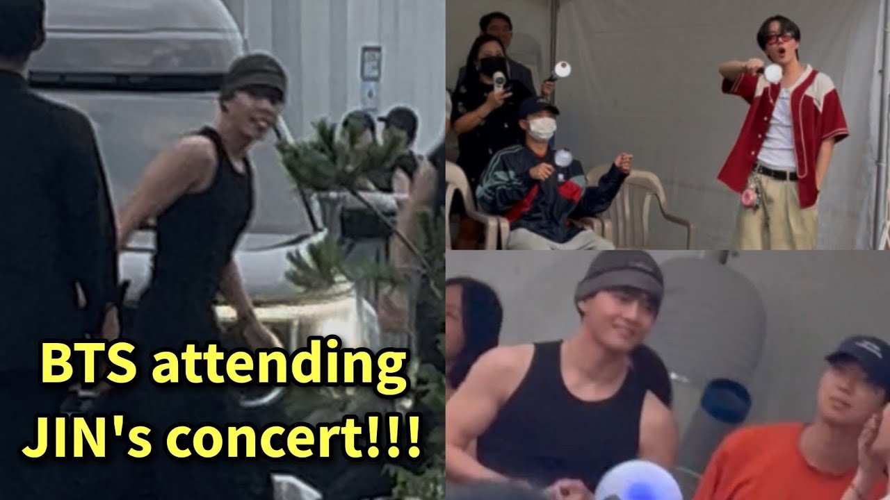 [LIVE] BTS members🔴 TAEHYUNG, RM, and JHOPE attending Jin's Concert | Goyang RUNSEOKJIN_EP Tour 2025