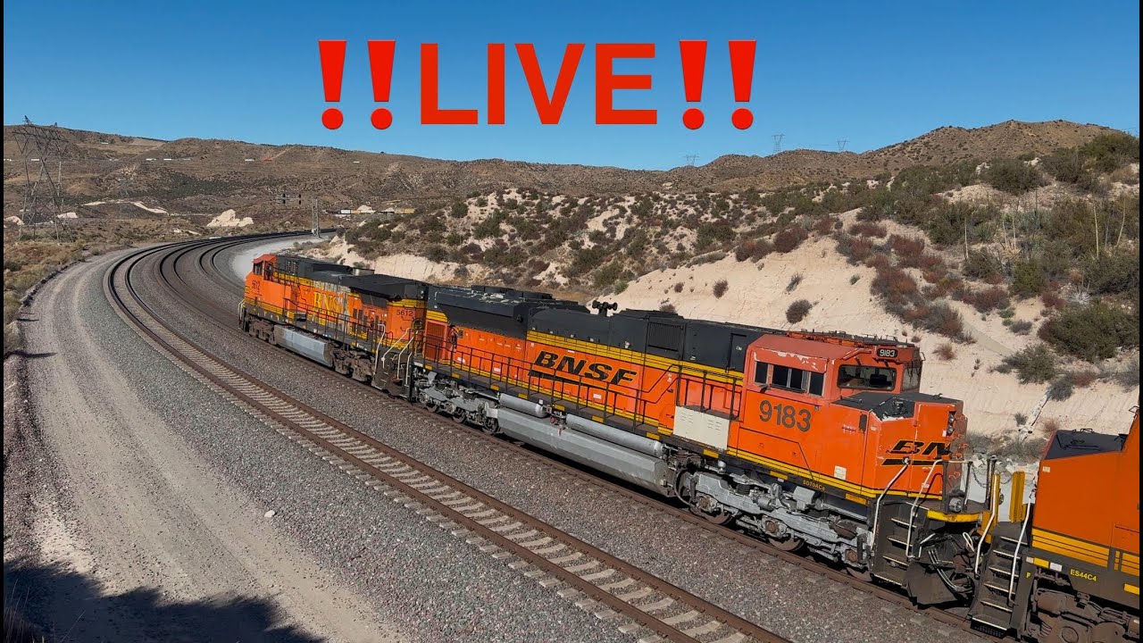 🔴Live🔴 Cajon Pass California, Summit / Silverwood Cam (BNSF'S CAJON SUB)