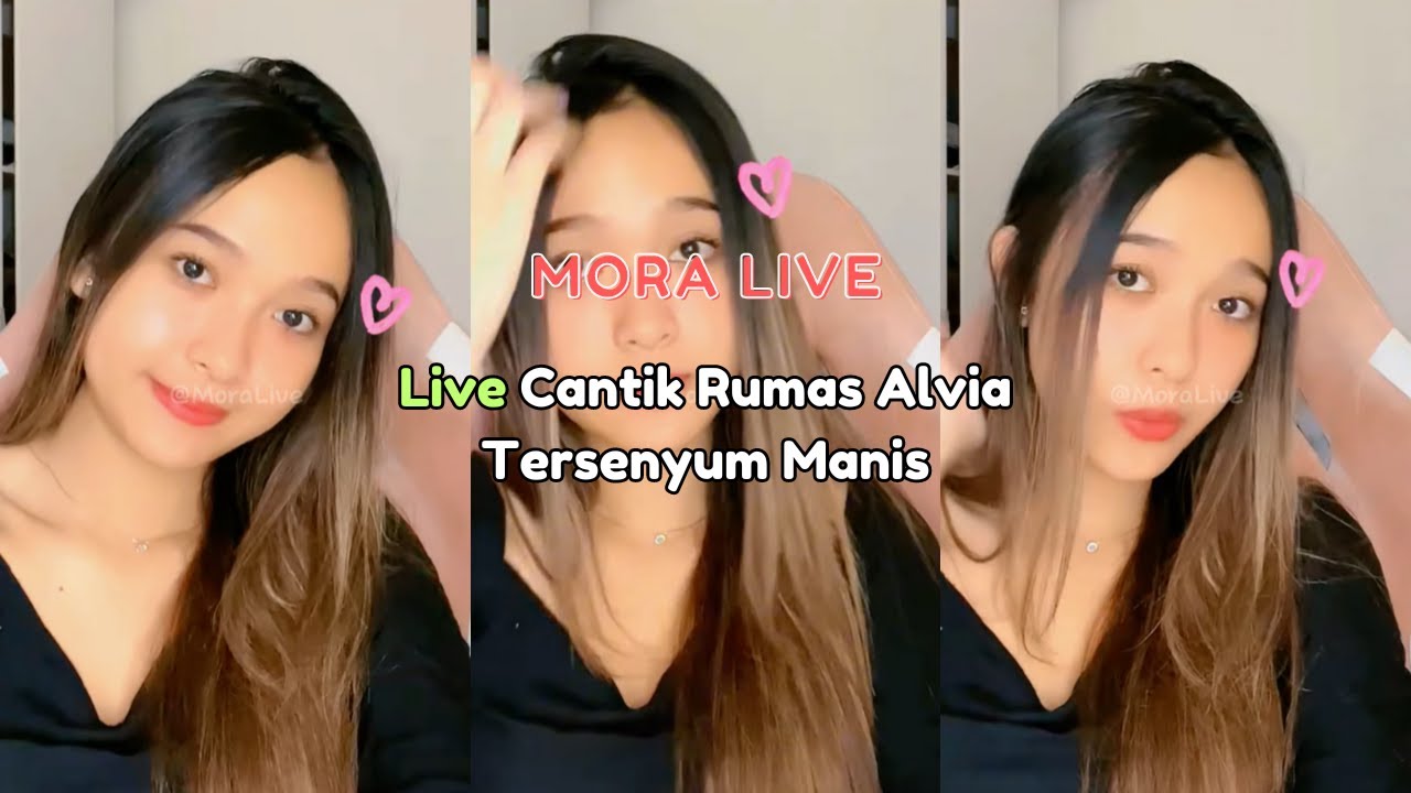 Live Cantik Rumas Alvia Tersenyum Manis