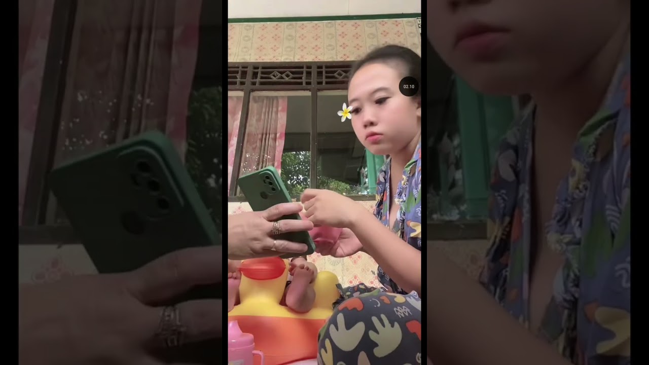 LIVE CECE MENYUSUI BAYI DI HALAMAN LUAR‼️ #breastfeeding #busui #asi