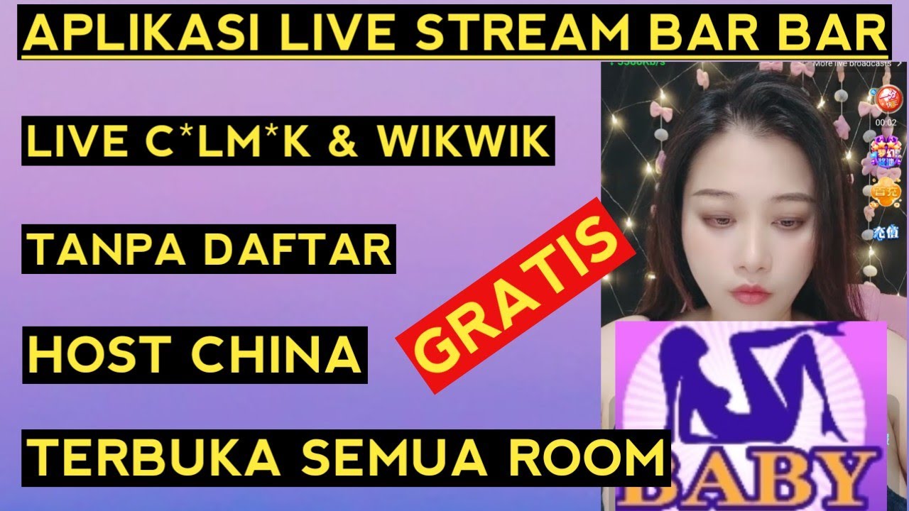 Live c*lm*k tanpa kunci room 🔥 aplikasi live streaming bar bar gratis 2025 v
