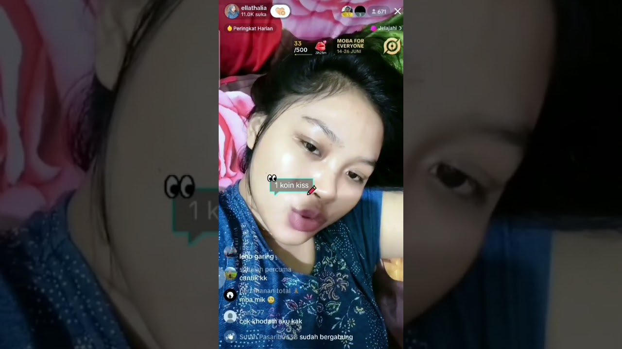 Live Ellathalia || Si Bibir Tebal Dan Hitam Mantap 💋