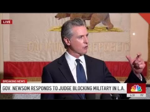 Live: Gov. Newsom speaks after judge sides with California against Trump administration