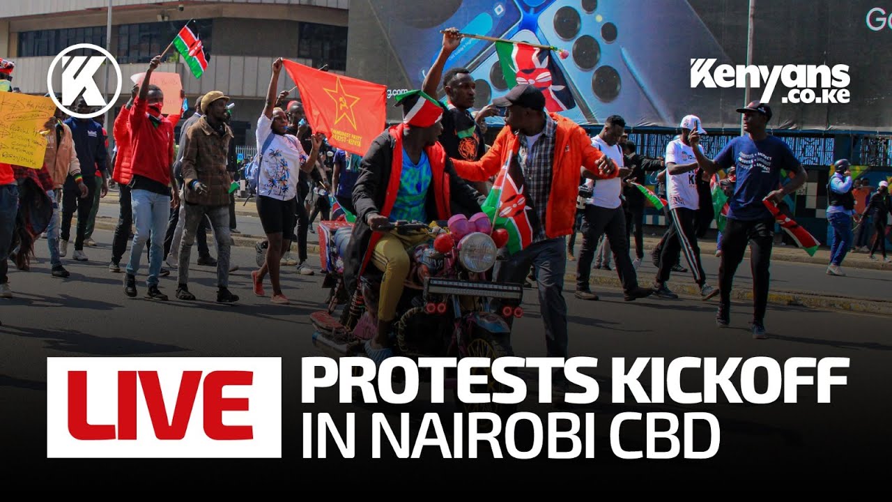 LIVE: June 25 Protests Kick Off in Nairobi CBD