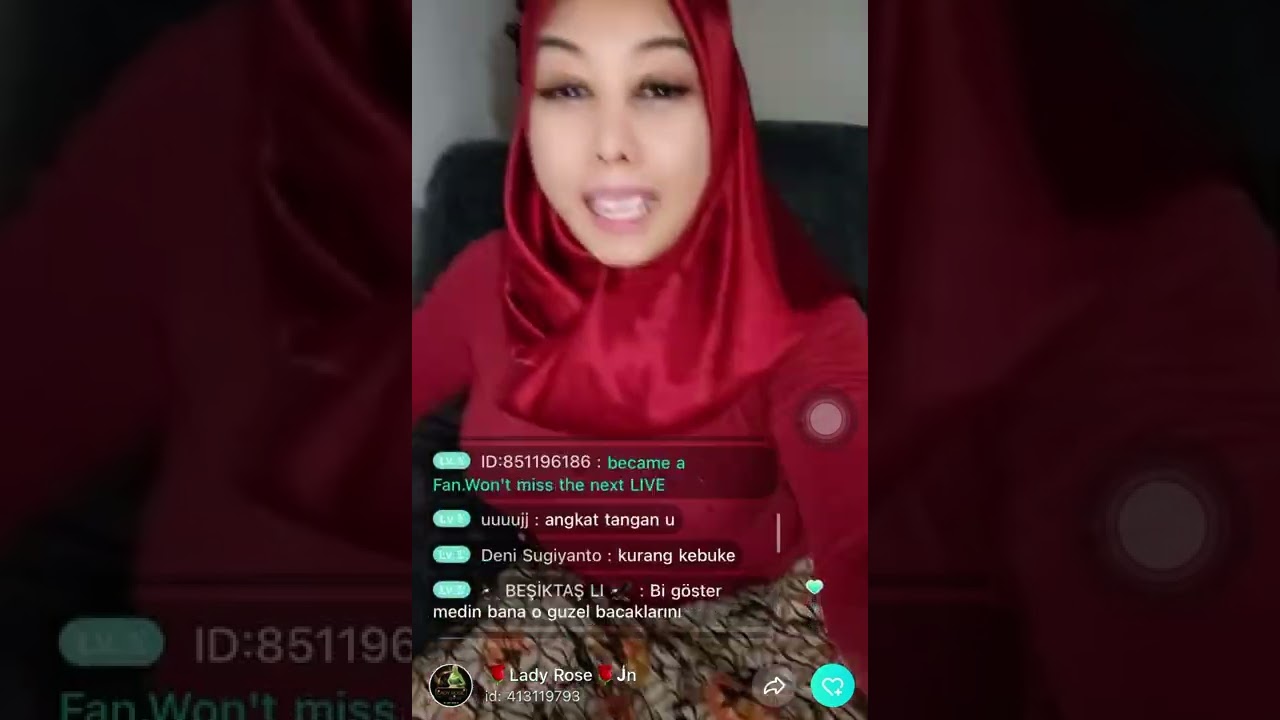 live lady rose kain batik
