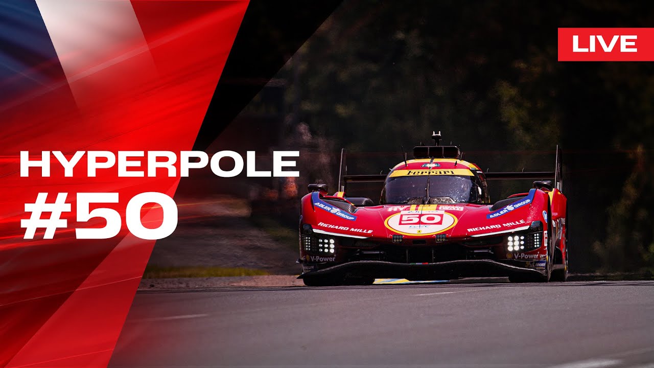 LIVE LE MANS 24 HYPERPOLE Onboard car #50 | Ferrari Hypercar