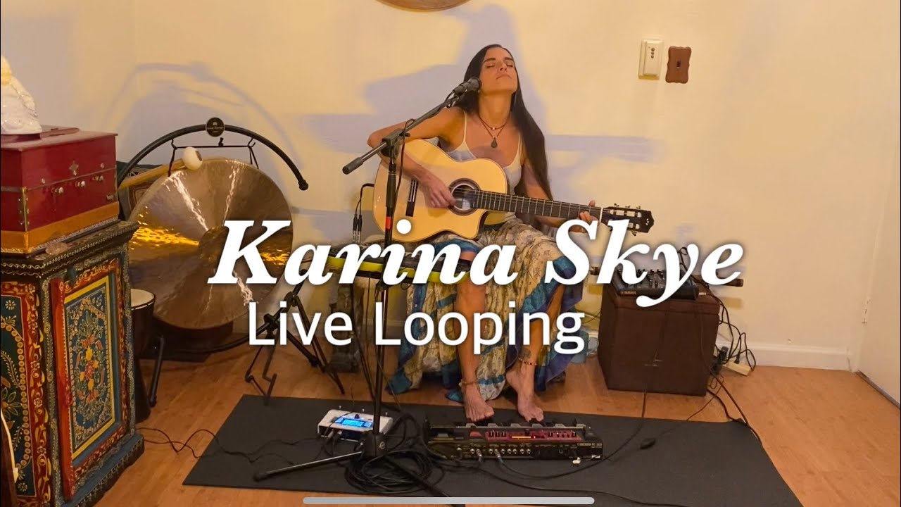Live Looping Acoustic Performance by High Vibrational Florida Artist Karina Skye (EARTHDANCE GLOBAL)