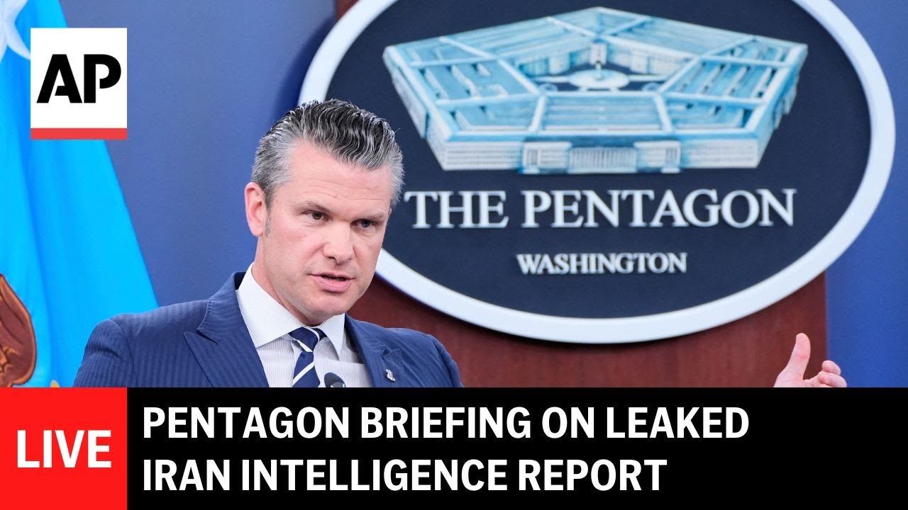 LIVE: Pentagon briefing on leaked intelligence report about Iran strikes