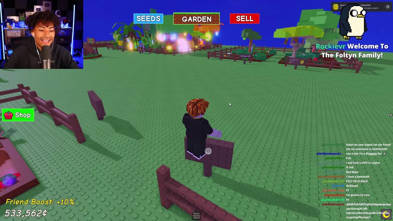 [🔴LIVE] Playing Grow A Garden With KREEKCRAFT, CAYLUS, And STEAK!!