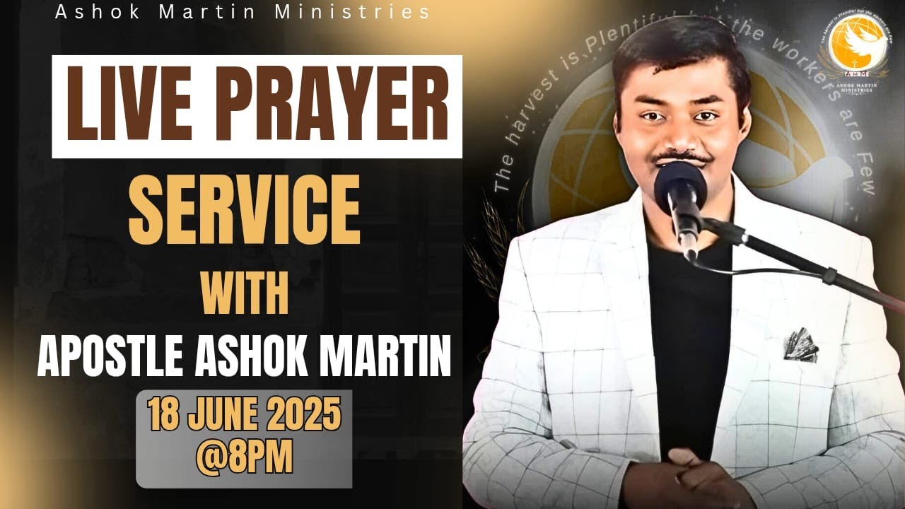 Live Prayer Service with Apostle Ashok Martin || @8PM