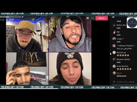 Live Reda Idris Ayoub احلى لايف اليوم مع الكندر الليبي وادريس ورضى وأيوب وشيماء 🤣 03/01/2023