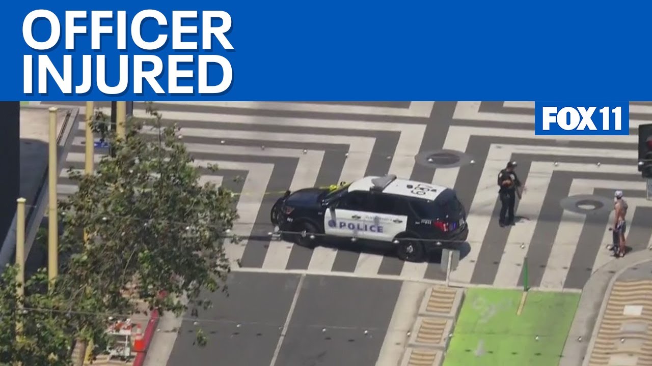 LIVE: Santa Monica police officer injured in shooting downtown