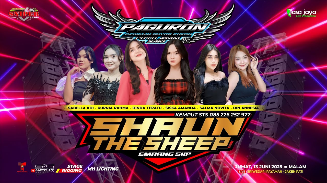 LIVE SHAUN THE SHEEP - HAPPY PARTY PAGURON GENERATION  - SRIWEDARI JAKEN  PATI | SNIPER AUDIO