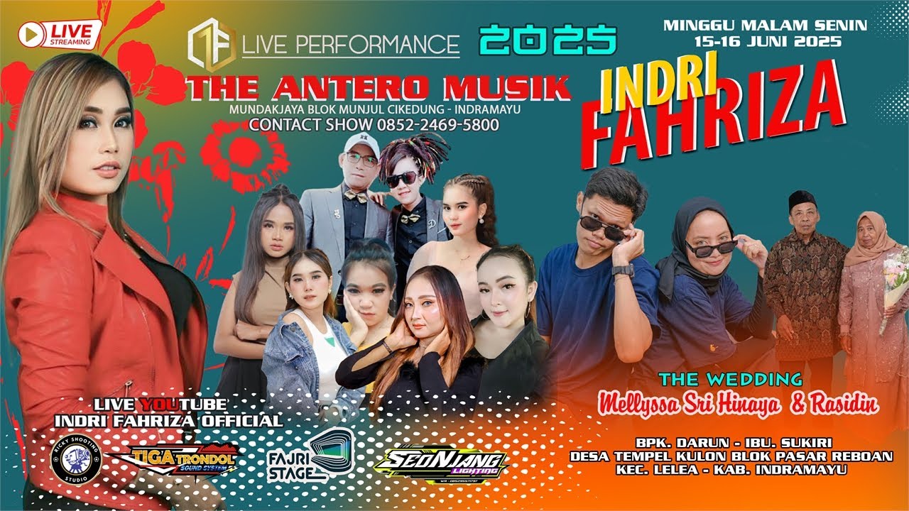 LIVE SIANG THE ANTERO MUSIK INDRI FAHRIZA || MINGGU 15 JUNI 2025 || TEMPEL KULON - LELEA - INDRAMAYU