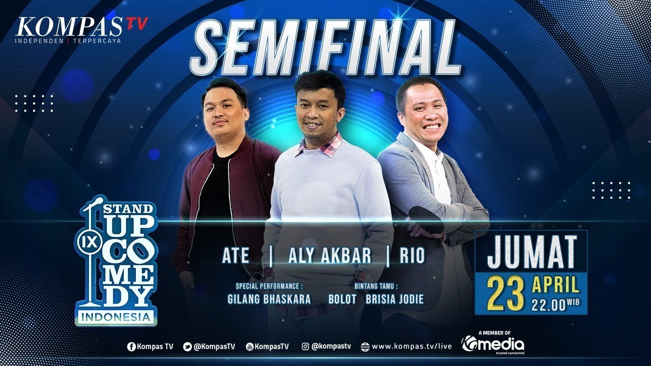 [LIVE] Stand Up Comedy Indonesia (SUCI IX) Babak Semifinal bersama Bolot, Gilang Bhaskara & Brisia