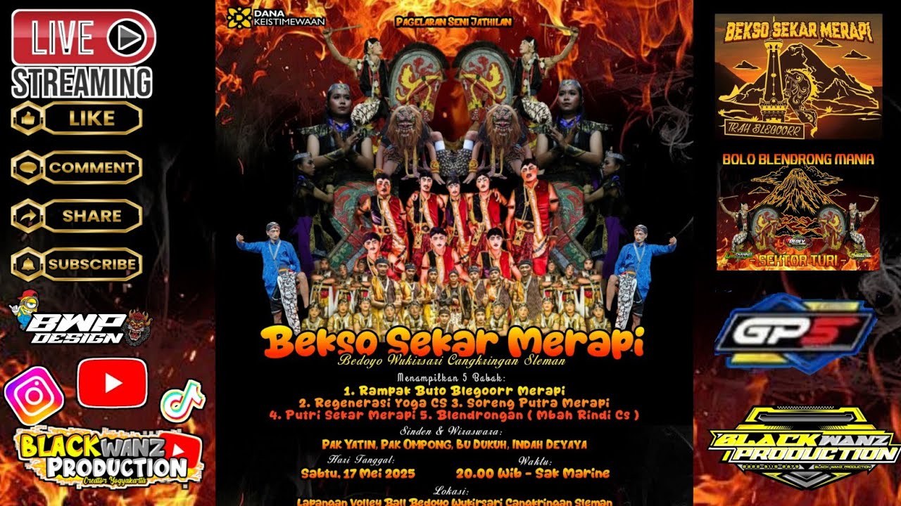 🛑Live Streaming Jathilan Bekso Sekar Merapi ❌ Blegor Merapi, Lap Volly Bedoyo Wukirsari Cangkringan