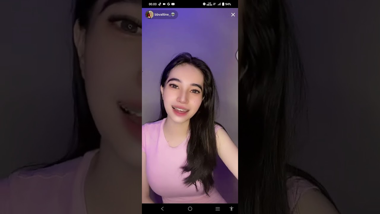 live tiktok cewek cantik seksi hot body montok kaos pink ketat jelas banget TT nya Bikin Ga Tahan 💦