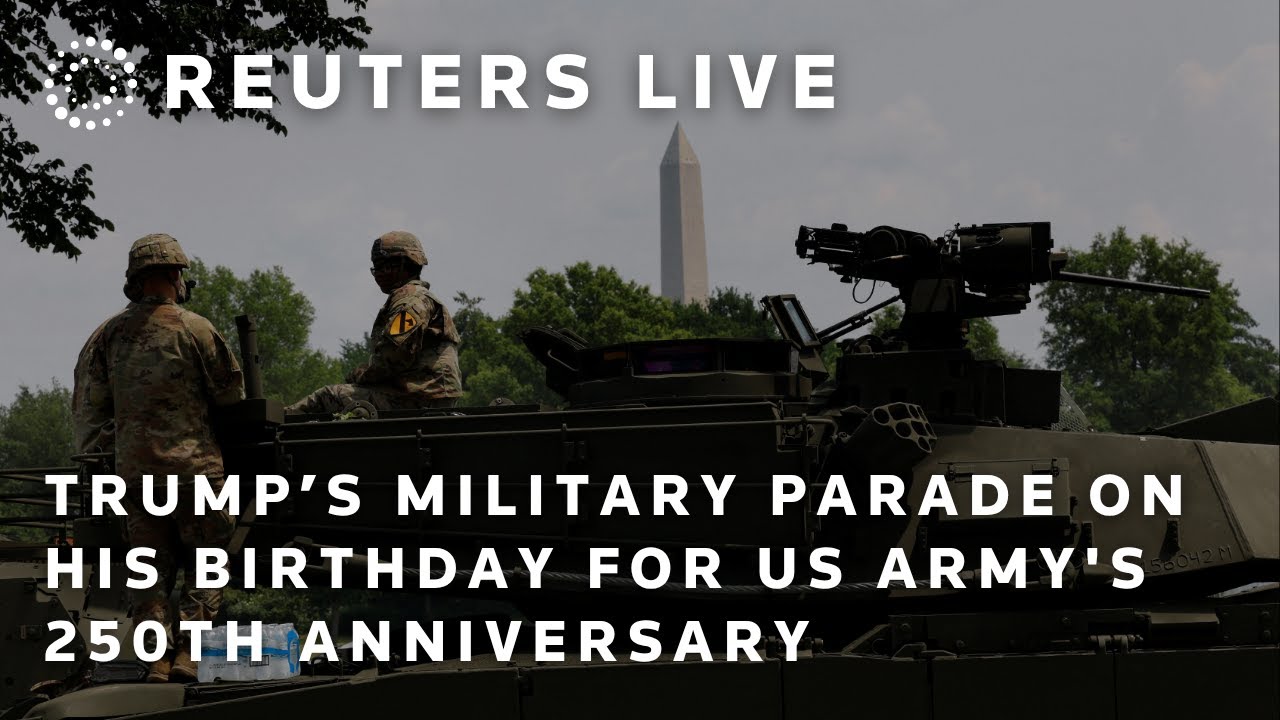 LIVE: Trump holds military parade on his birthday for US Army's 250th anniversary