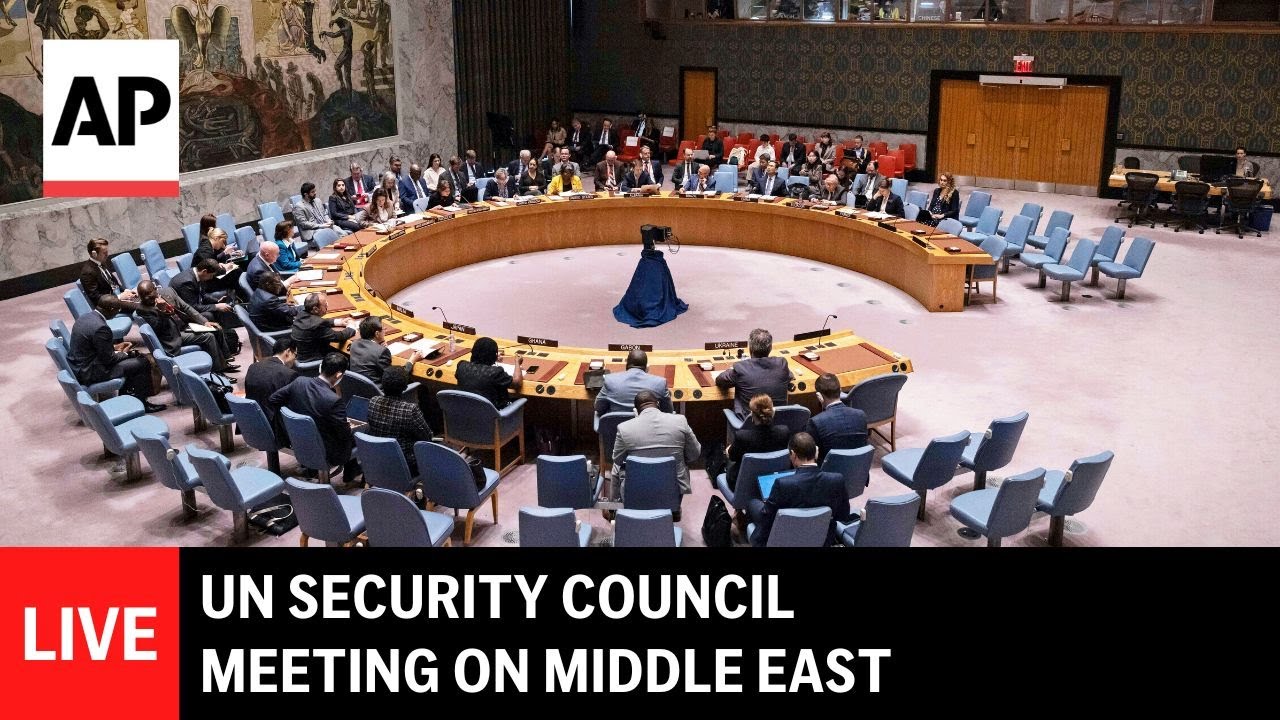 LIVE: UN Security Council meeting on the Middle East