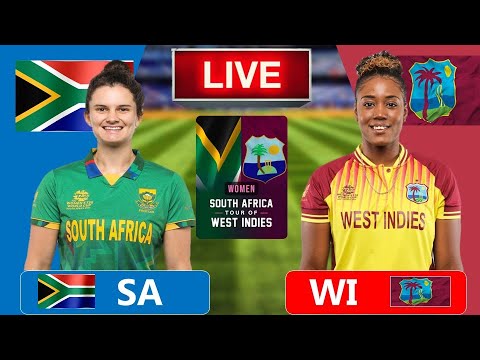 🔴Live: West Indies Women vs South Africa Women | 2ND ODI | Live Cricket Score & Commentary