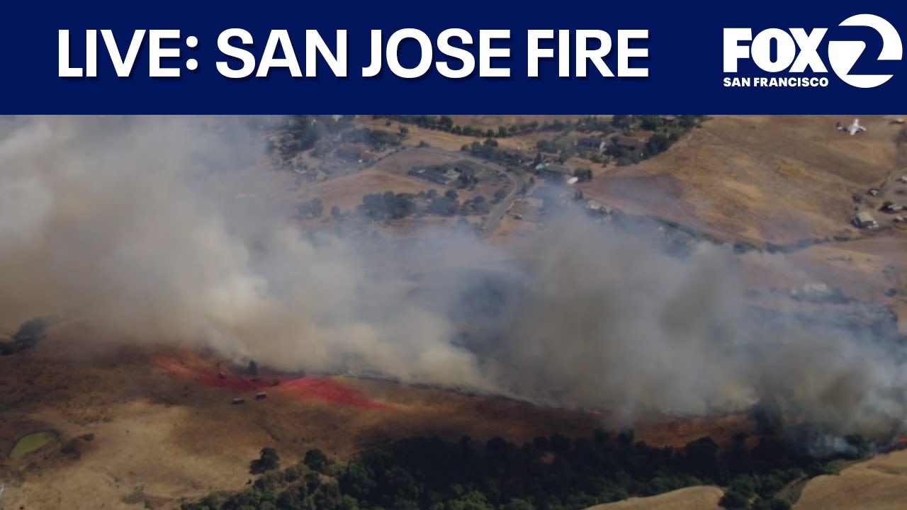 LIVE🔴: Wildfire burning in San Jose | KTVU