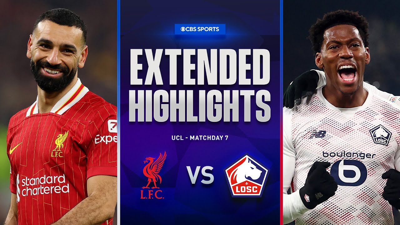 Liverpool vs. Lille: Extended Highlights | UCL League Phase MD 7 | CBS Sports Golazo