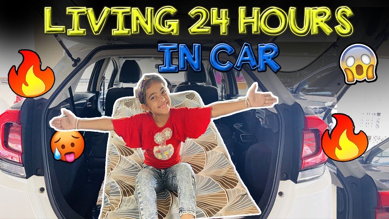 Living 24 Hours  in Car 🚗😱*So Hot In Summer🥵*Family Vlog Ep -195 / Samayra Narula /
